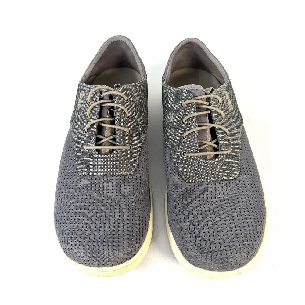 Olukai Men's Nohea Moku Boat Shoes Mens 10 Charcoal Gray 10283-2610 Slip On